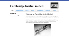 Desktop Screenshot of cambridge-insitu.com