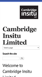 Mobile Screenshot of cambridge-insitu.com