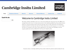 Tablet Screenshot of cambridge-insitu.com